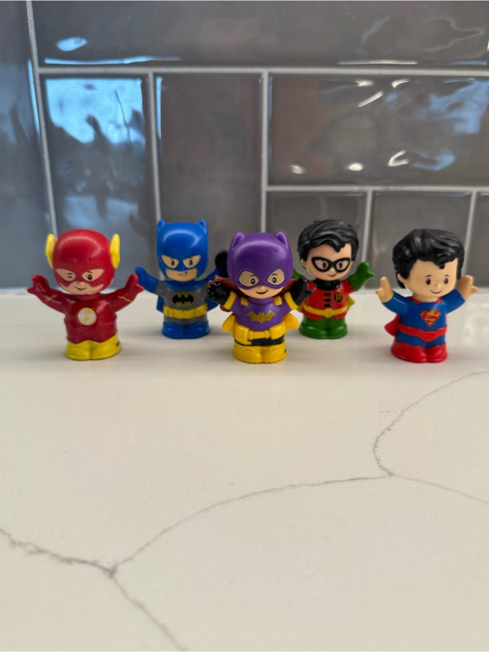 Set of 5 Superhero Little People